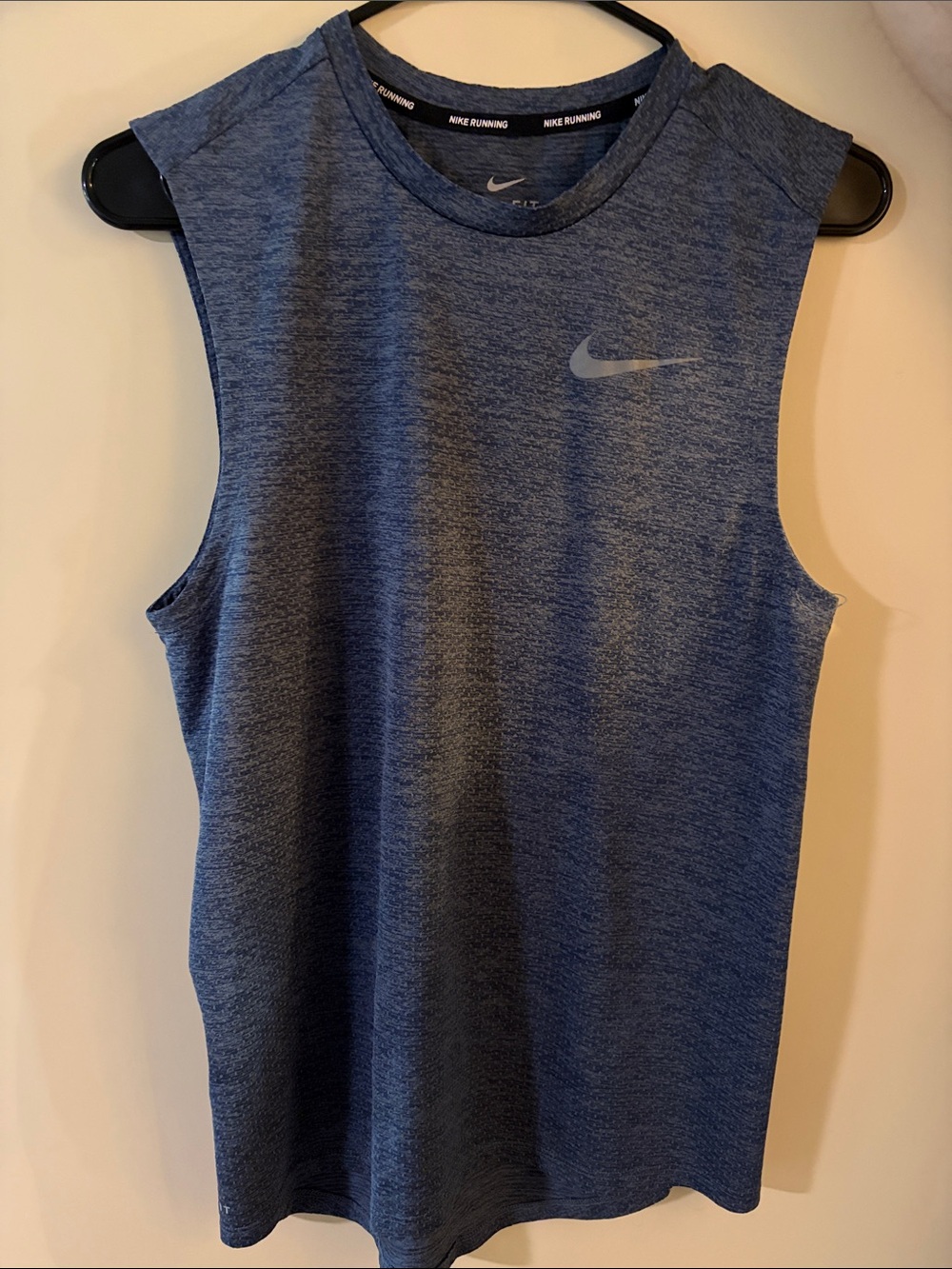 Nike Men's Heather Navy Sleeveless Training Tank